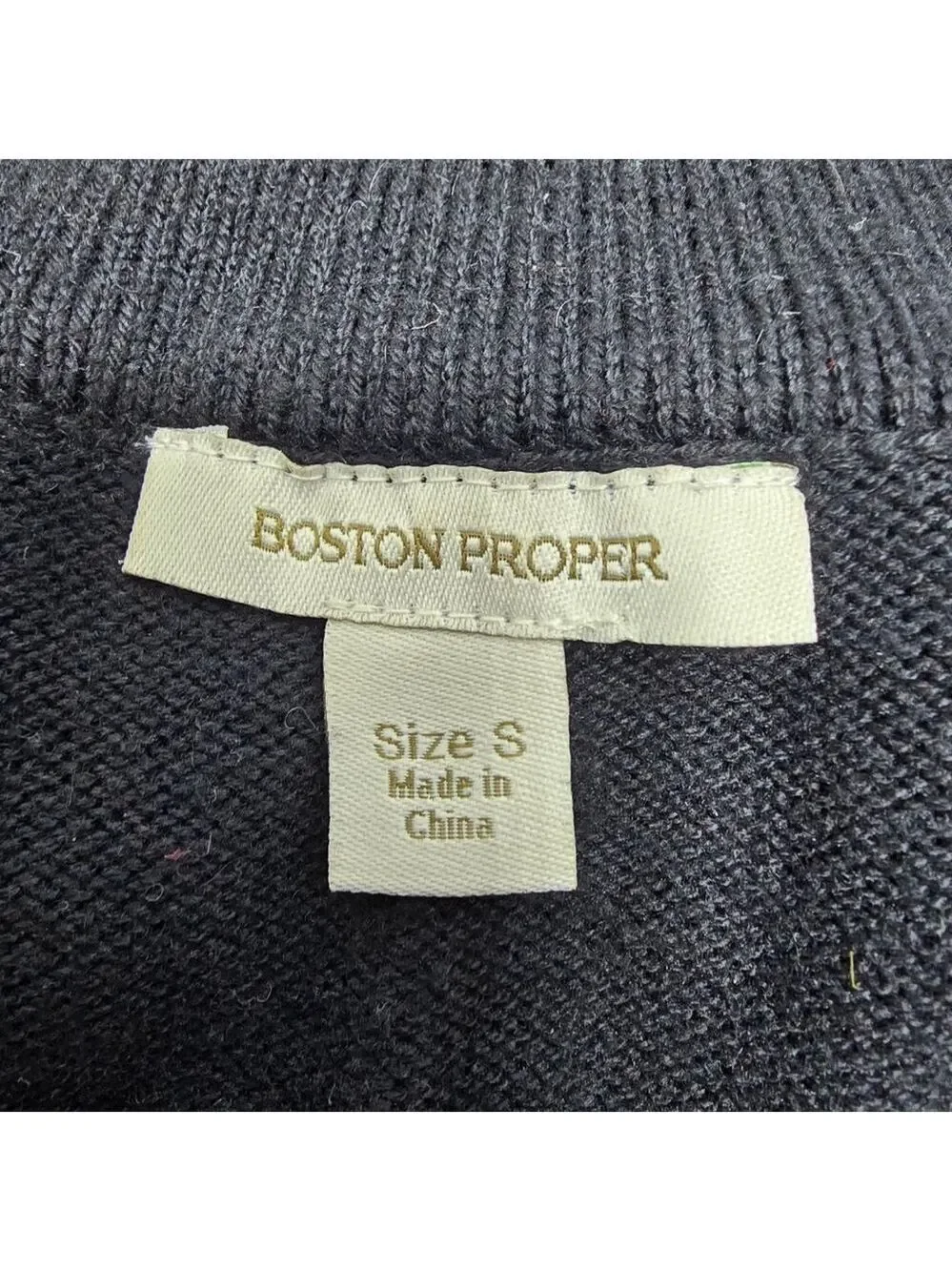 Women's BOSTON PROPER Black Turtleneck Sweater S